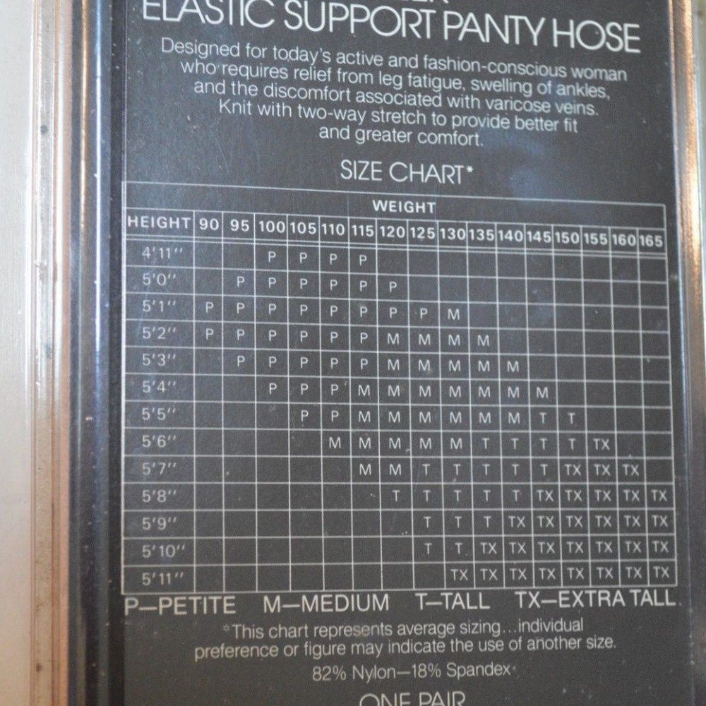 Vintage Parke Davis Support Panty Hose Sz M - Picture 2 of 4